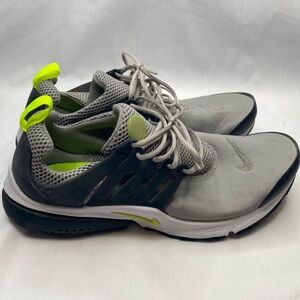 Nike presto men’s size 10 Gray and Neon Green Athletic Sneakers